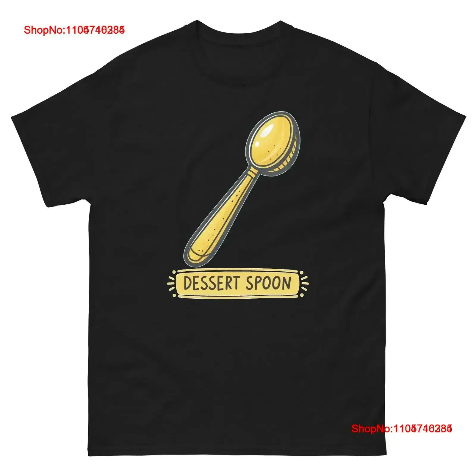 Dessert Spoon Kitchen Home Cooking Culinary Utensil T Shirt vintage Washed Stretched Slightly Top For Everyday Wear Versatile