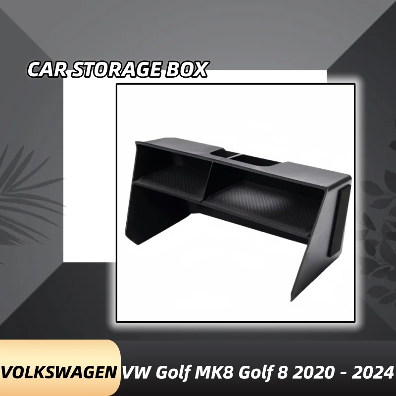 

Car Central Console Storage Box For Volkswagen VW Golf 8 MK8 2019 2020 2021 2022 2023 2024 LHD Car Interior Accessories