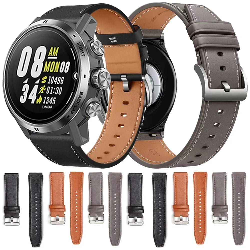 حزام جلد طبيعي لساعة كورس ، حزام الساعات استبدال سوار ، حزام (Watch) ساعة ، بيس 3 ، 2 ، برو ، 46 مللي متر ، 42 مللي متر ، 22 مللي متر ، 20 مللي متر