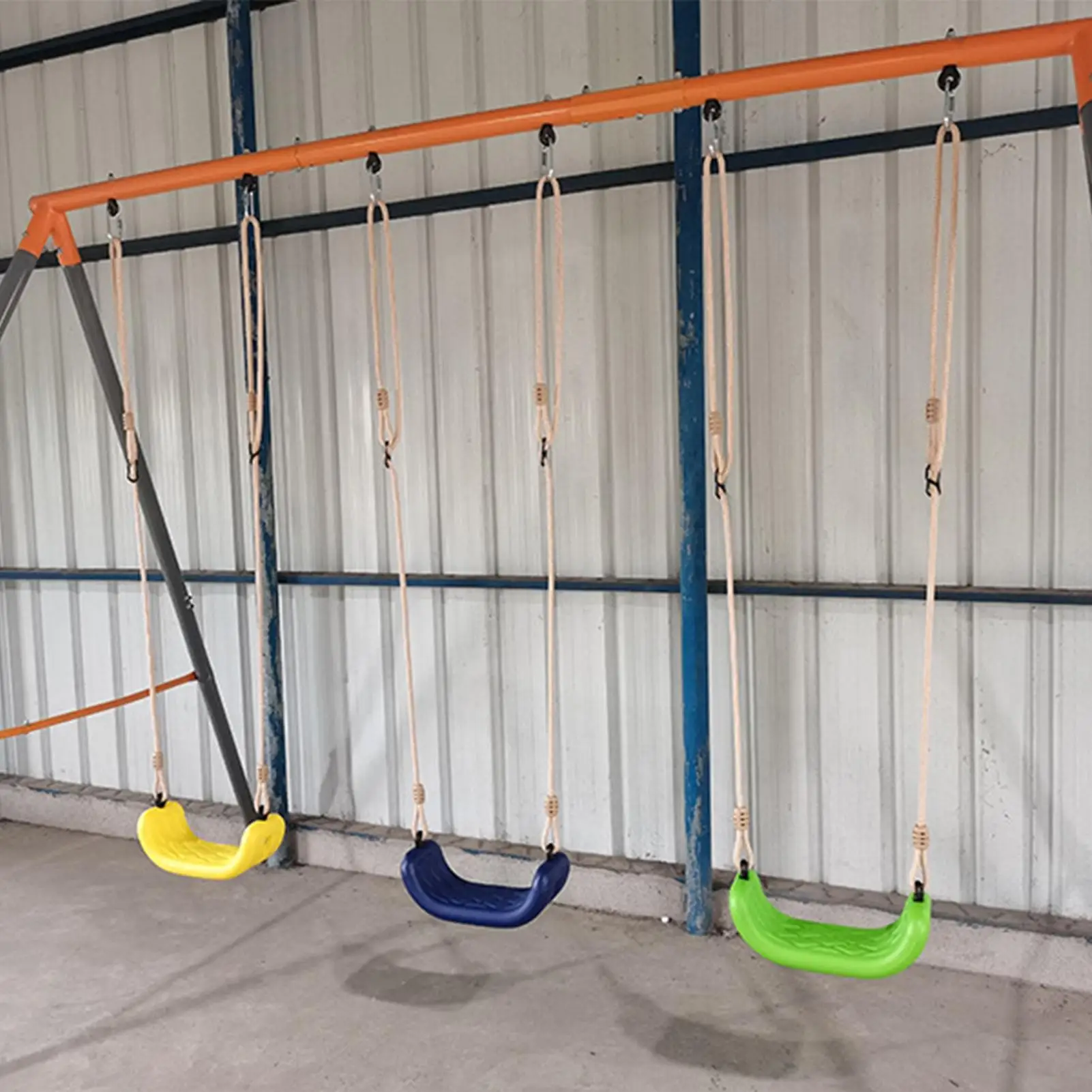 Columpio para niños, columpio para parque infantil, asiento de hamaca de cuerda ajustable, trapecio antideslizante para Patio, guardería, patio trasero, playa, porche