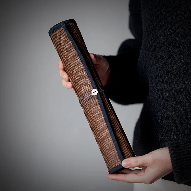 

Japanese Handwoven Straw Tea Ceremony Mat - Zen Dry Brewing Accessory