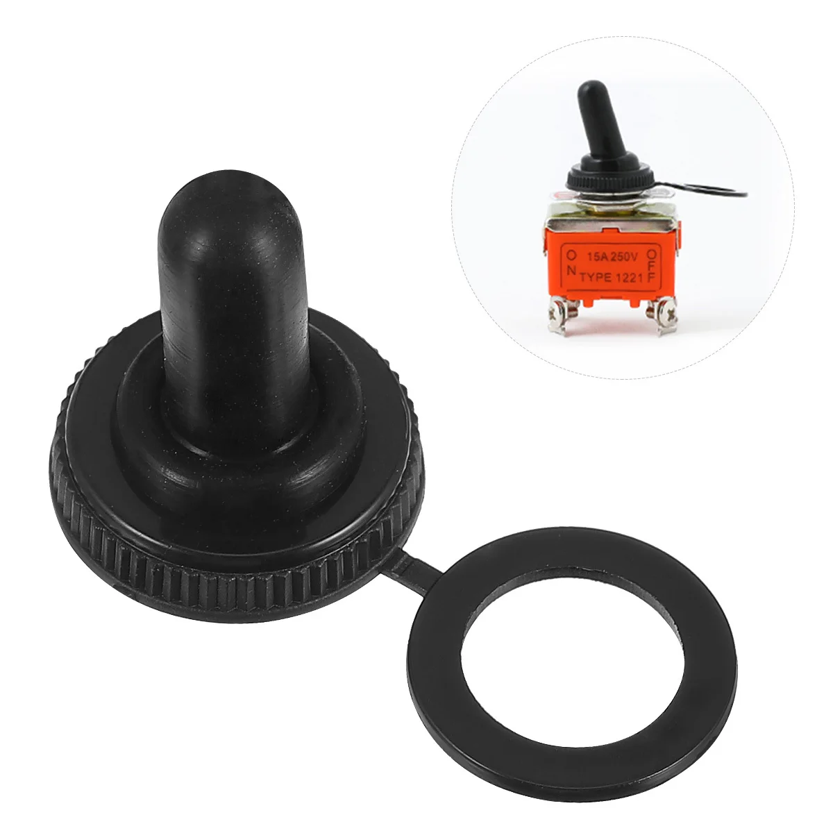 

20Pcs Electrical Toggle Cap Waterproof Dust Cover Premium Material Protects Switches Widely Used Replacement Solution