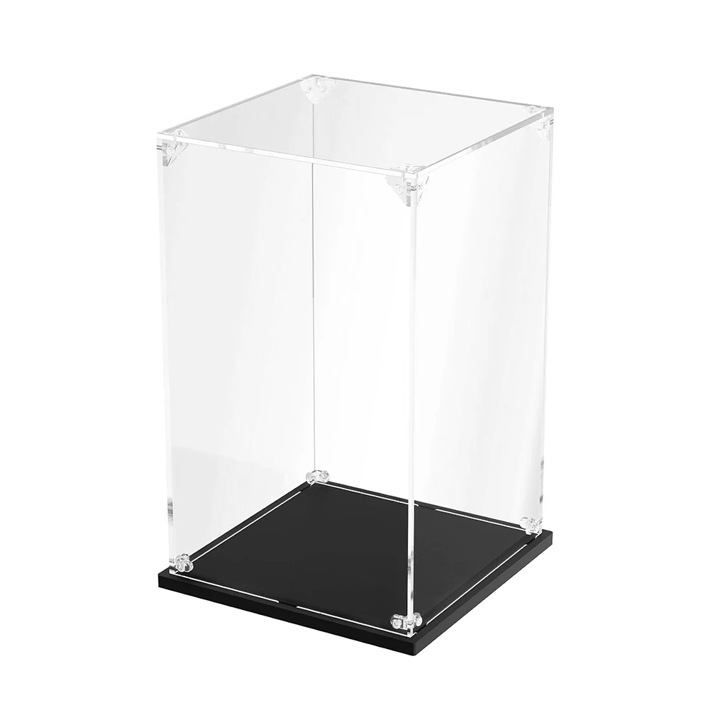 Acrylic Display Case Clear  Case  Dustproof Protection Box Alternative Glass Case for Collectibles Figures Models Doll Toys