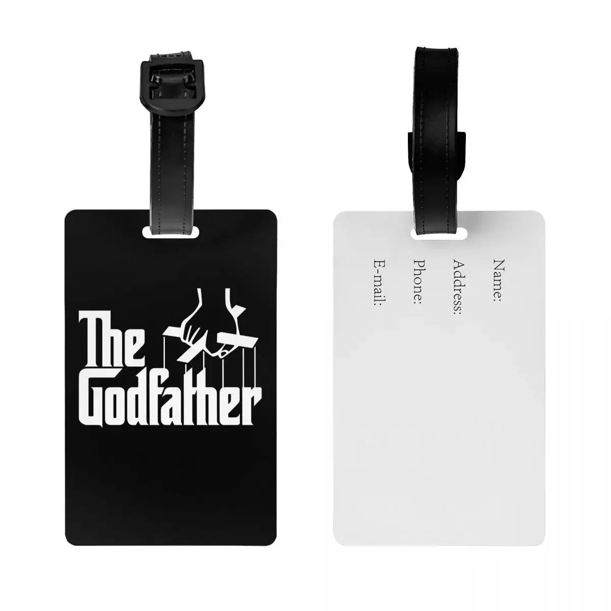 Gangster Movie The Godfather Luggage Tag for Travel Suitcase Privacy Cover Name ID Card