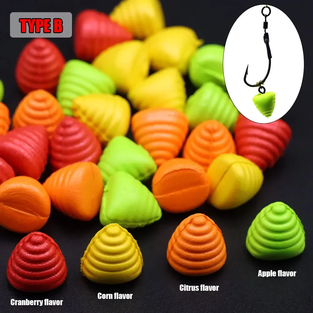 8pcs Carp Fishing Tackle Bait Boilie Method Feeder Carp Hook Rig Floating Fishing Lure Silkworm Soft Bait For Fish Accessories