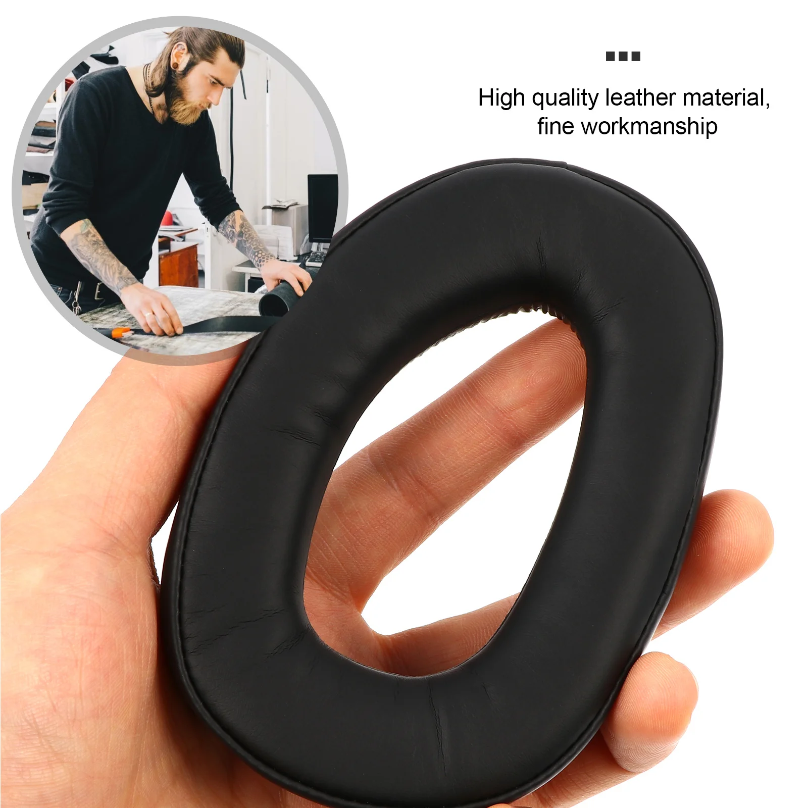 

1 Pair Headphones Ear Pads Skin-Friendly -Like Comfortable Breathable Absorbable Super Padding Noise Isolation