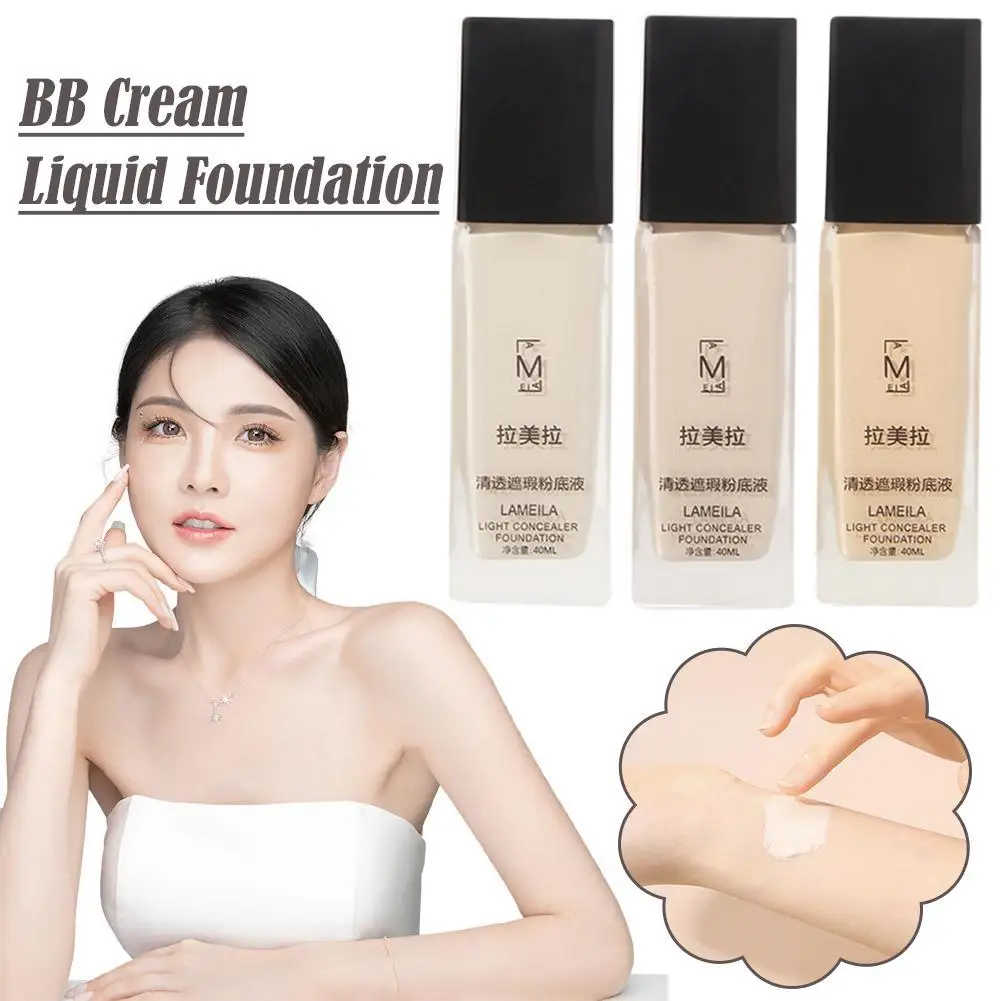 1pcs Liquid Foundation Naturally Covers Flaws Without Foundation Blemishes Powder Face Plain Conceal Transparent Sticking C P5B9