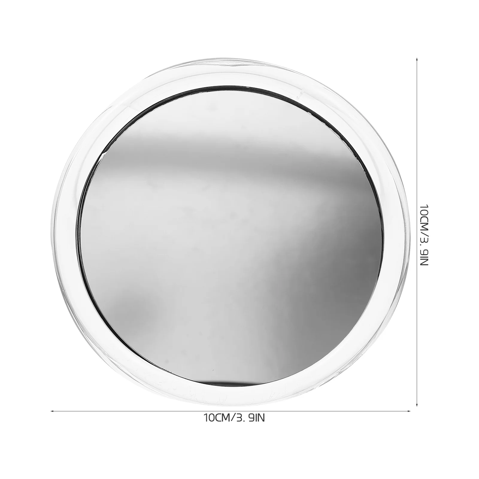 Miroir grossissant 20x, miroir de maquillage rond Portable, ventouses, accessoire de maquillage de voyage Compact, loupe latérale ronde 20x