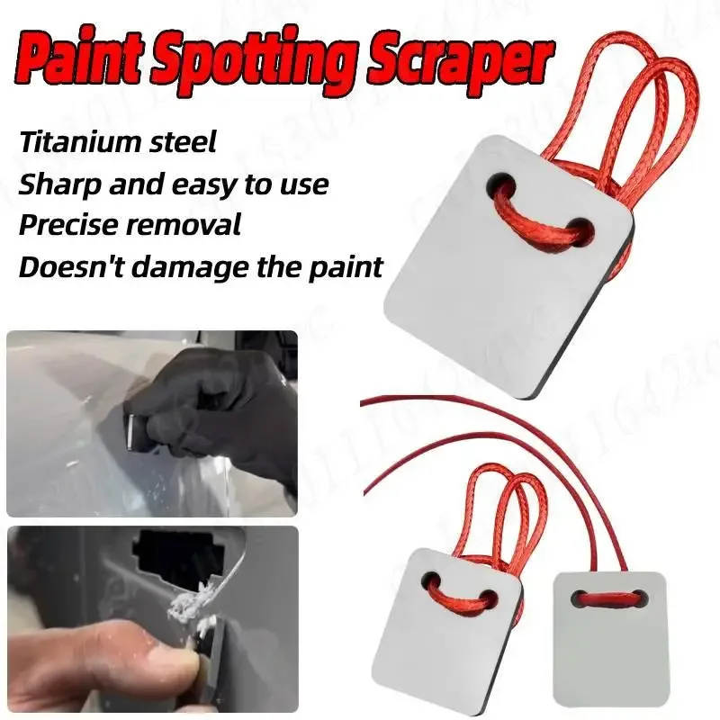 

5/2/1PCS Car Paint Repair Tool Tungsten Steel Scraper Reusable Stains Scratches Smoother Spray Paint Spot Remove Scraper Tool
