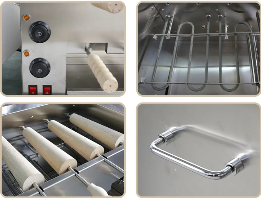 Commercial Bread Making Machine For Toast Bagel Cake Rolling 220V Chimney Roll Machine For Bakeries New Nuts Corn Fruit Water