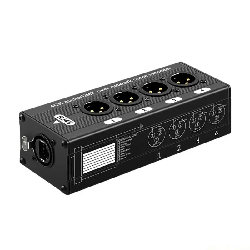 

M5TD Reliable 4 Channel XLR Auditory To RJ45 Extender For KTV Theater Event