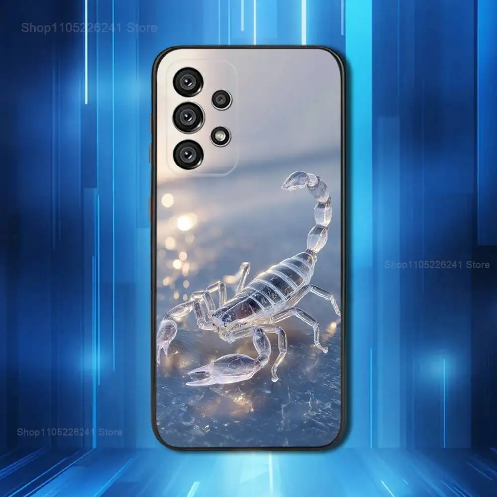 Cool Scorpion Art For Samsung Galaxy A53,31,52,72,41,22,73,32,71,Note,J7,8,9,5G Soft Black Silicone Phone Case
