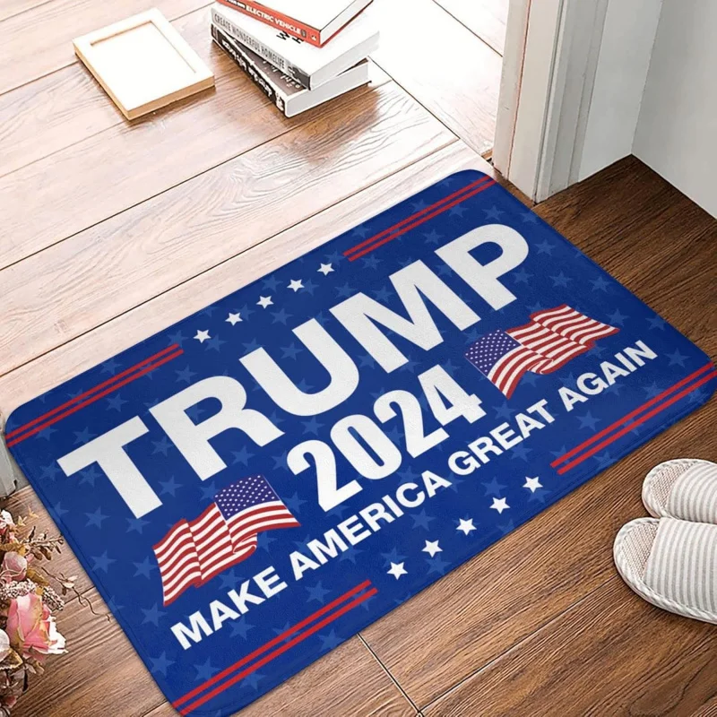 Interesting Bar Decoration Trump 2024 Makes America Great Again Floor Mat Decoration Front Door Mat 40x60 cm