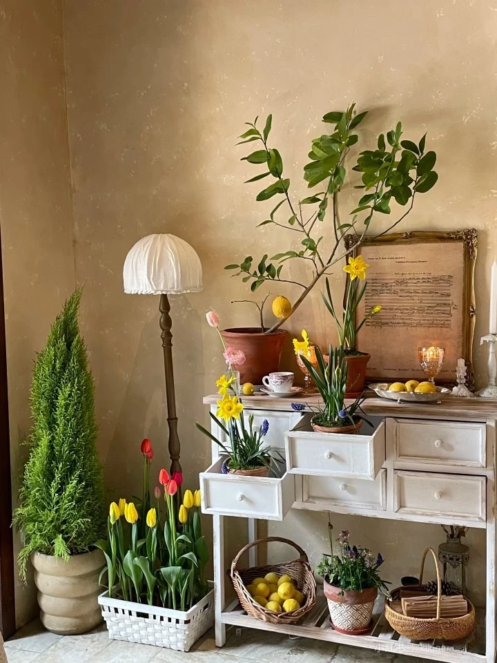 

American style, retro, entrance, table solid wood, entrance, entrance cabinet, homestay