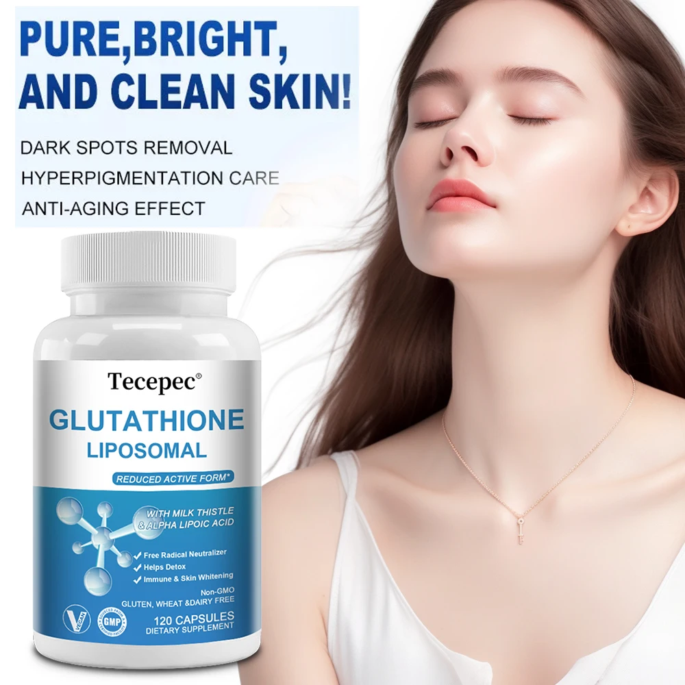 Glutathione Liposomal Capsules 1000mg Skin Lightening Detoxification Anti-Aging Powerful Antioxidant