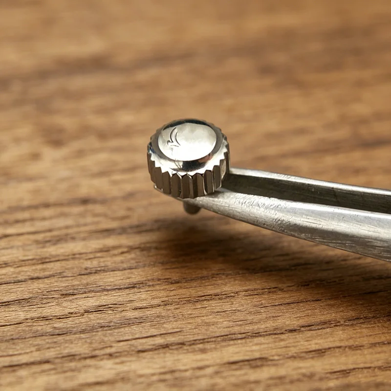 Watch Crown And Crown Tube High Quality Stainless Steel Fits Omega Seamaster Aqua Terra 300 Series Watch Case Screw-in Crown - view 3