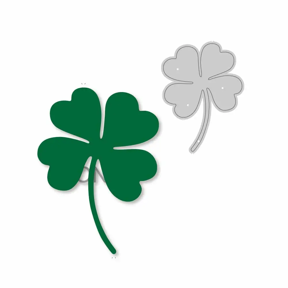 

Leaf Metal Die Cuts For Scrapbook Clover Pattern Punch Stencil Photo Album Decorating Paper Clipart Postcard Cutting Dies
