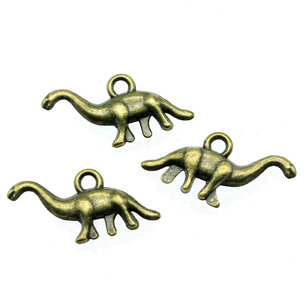 10pcs/lot Vegetarian Dinosaurs Charms For Jewelry Making Accesories