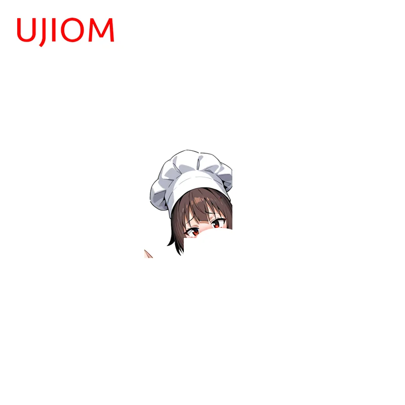 UJIOM Personality Megumin Wall Sticker Funny Waterproof Sunscreen Clothes Dryer Vinyl Decal Cute Wardrobe Adhesive Wallpaper