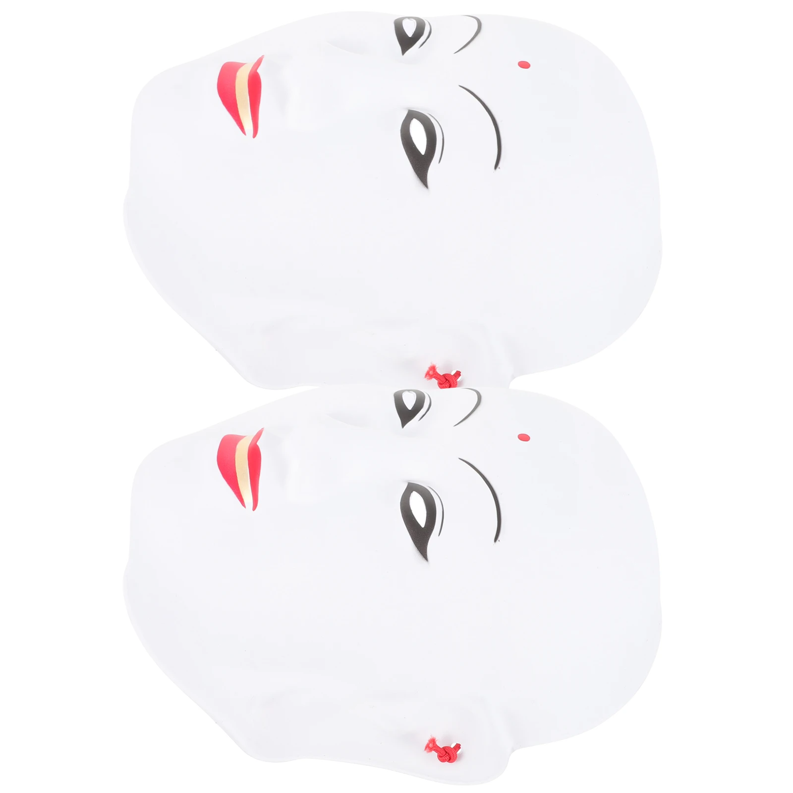 

Party Mask Halloween Costume Decorate White Plastic Cosplay Costumes for Adults