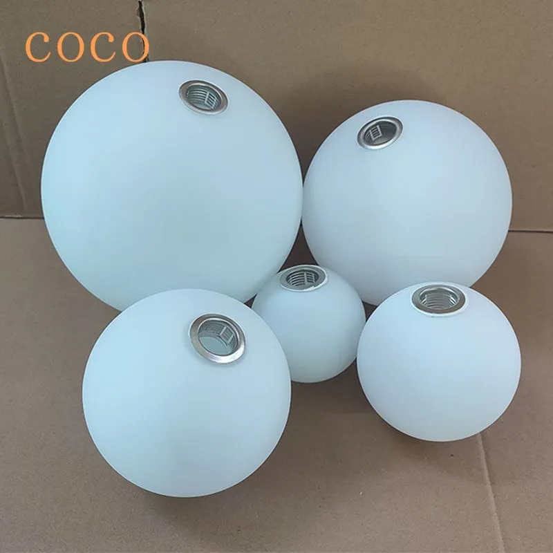 White Glass Lamp Shade for G9 E27 Bulb, Frosted 2cm 4CM Fitter Opening  Accessory Glass Fixture Replacement Globe or Lampshade