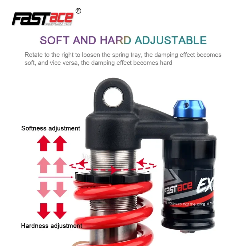 Fastace-Downslope Bicycle Shock Absorber, Rear Suspension Surron, 53RC, 190, 200, 210, 220, 240mm, 550lbs, DH