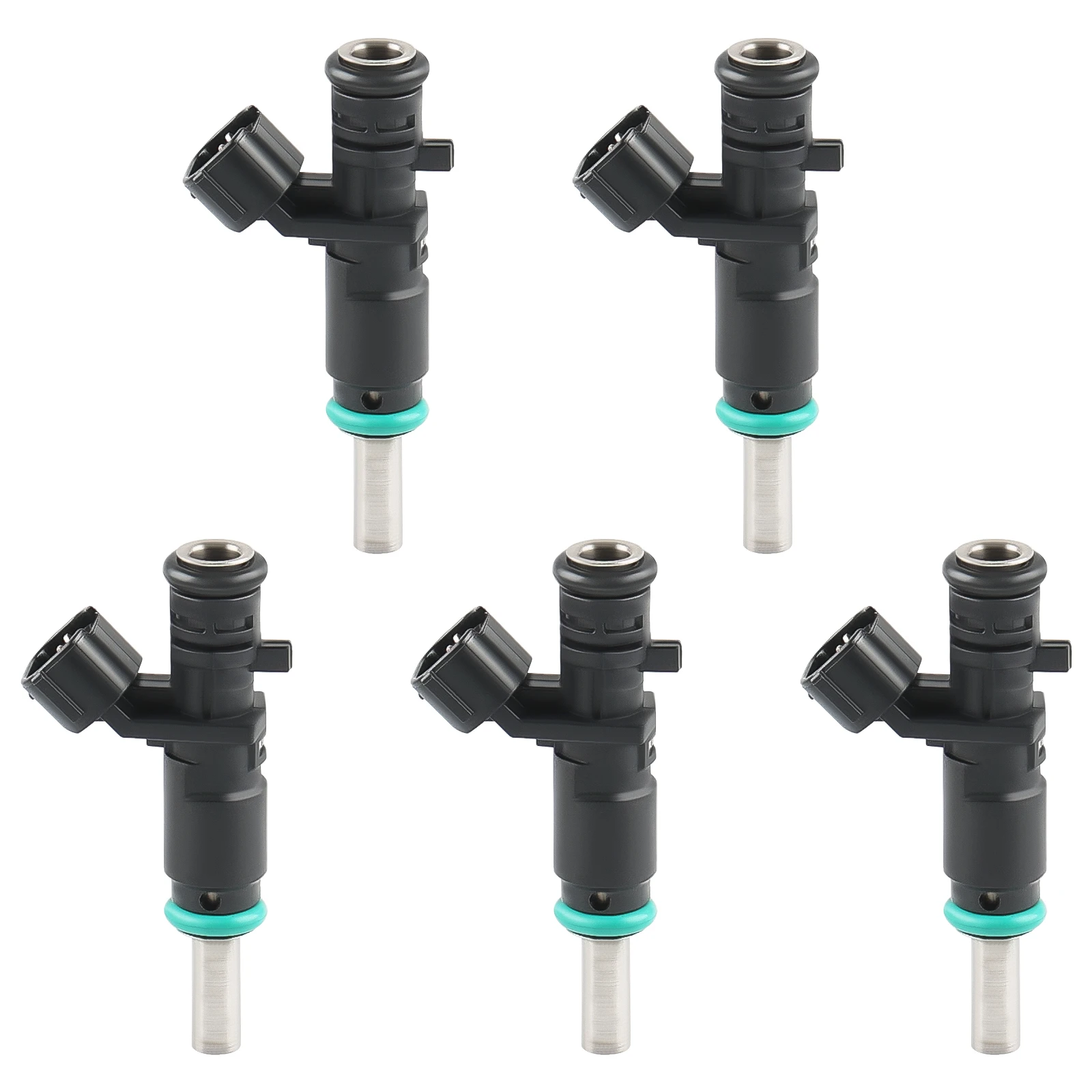 5Pcs Fuel Injectors For VW Volkswagen Beetle Jetta 2017-2014 Golf 2010-2014 Passat 2012-2014 Rabbit 2007-2009 2.5L 07K906031C