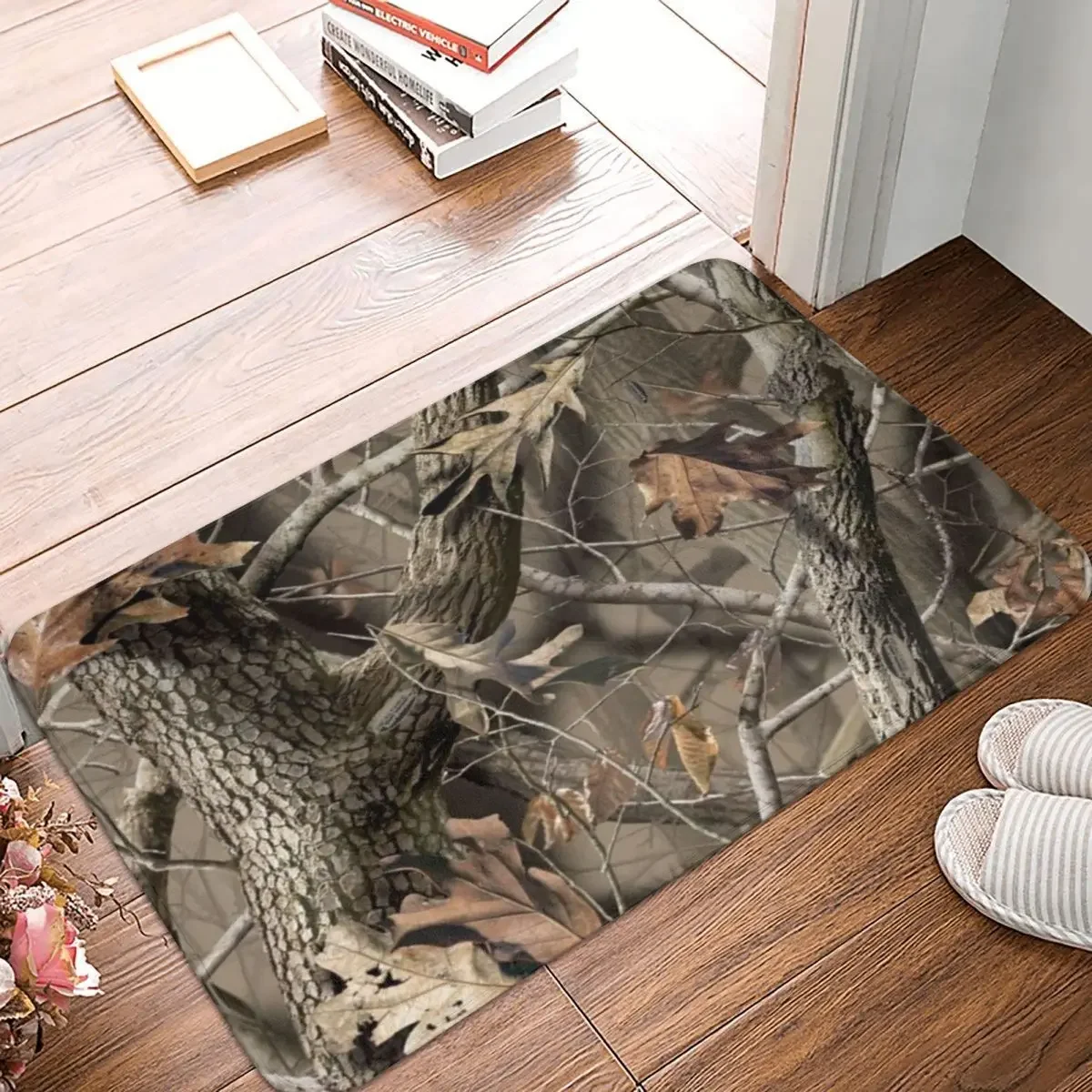 

Real Tree Camouflage Doormat Rug Carpet Mat Footpad Polyester Anti-slip Cushion Front Room Corridor Kitchen Bedroom Balcony