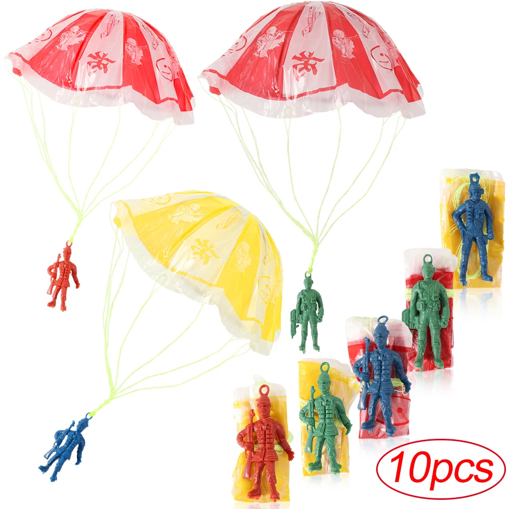 10-1Pcs Mão Jogando Parachute Voando Brinquedos para Crianças Educacional Jogos ao ar livre Esportes Entretenimento Sensorial Play Brinquedos Presente