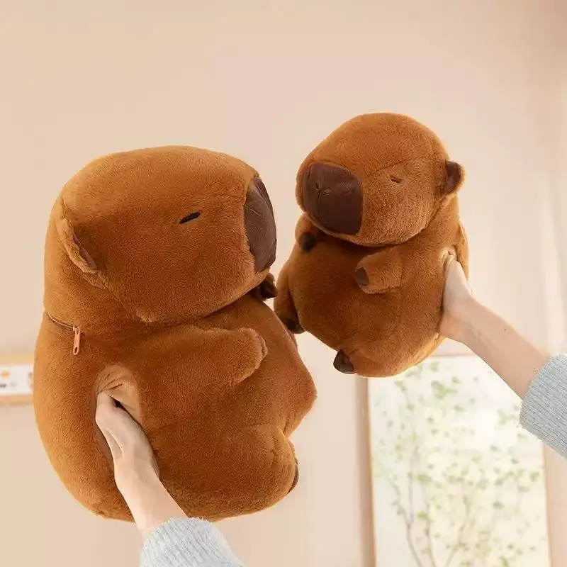 

Soft Capybara Hand Warmer Pillow Stuffed Cartoon Capybara Plush Hand Warmer Cute Portable Capybara Sleeping Pillow