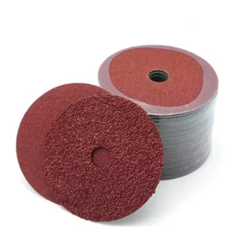 

【From China】Fiber Grinding and Sanding Discs 24 36 40 60 80 Grit 180mm Ceramic Resin Fiber Discs for Grinding Polishing Red