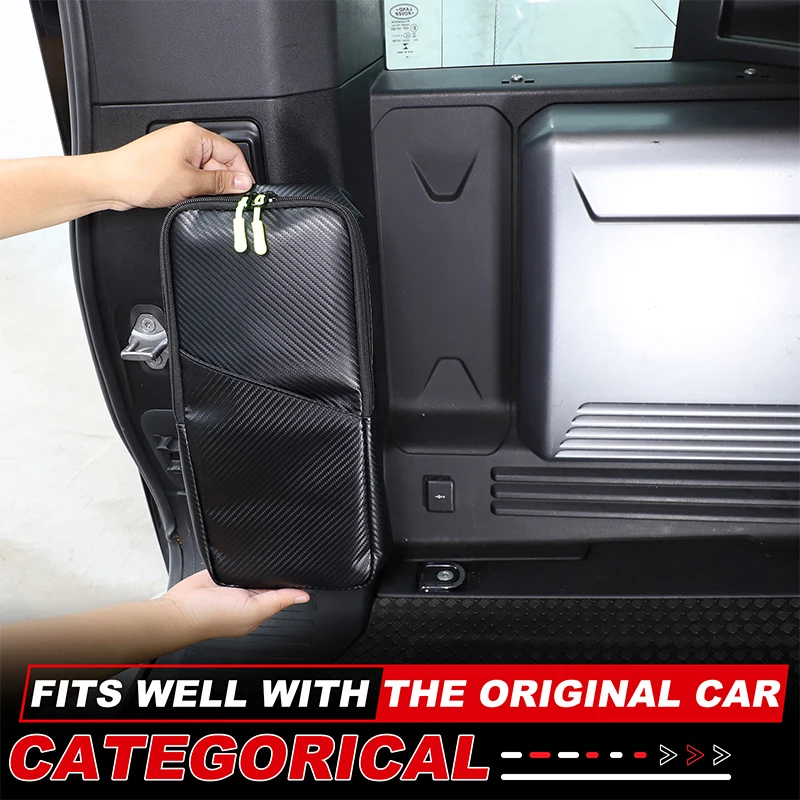 

Oxford Cloth Black Car Trunk Organizer Toolbox Organizer Interior Car Accessories For Land Rover Defender 90 110 130 2020-2025