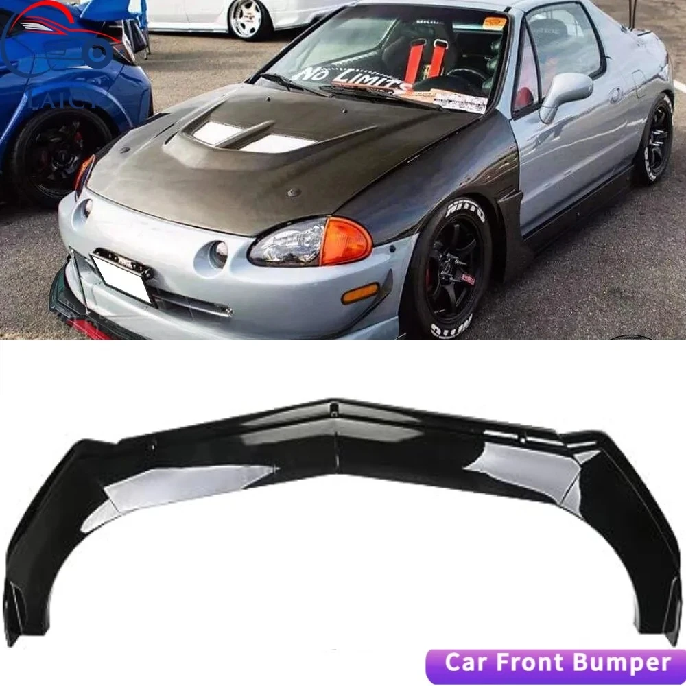 LAICY Para Honda Del Sol: Kit de Carroceria com Spoilers Dianteiros, Saia Divisora e Difusor Protetor Preto