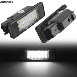 Lámparas LED para matrícula de coche, accesorio para Nissan Juke F15 Qashqai J10 J11 Rogue Sport Versa x-trail T31 Navara D23, Infiniti Q50, 2 unidades