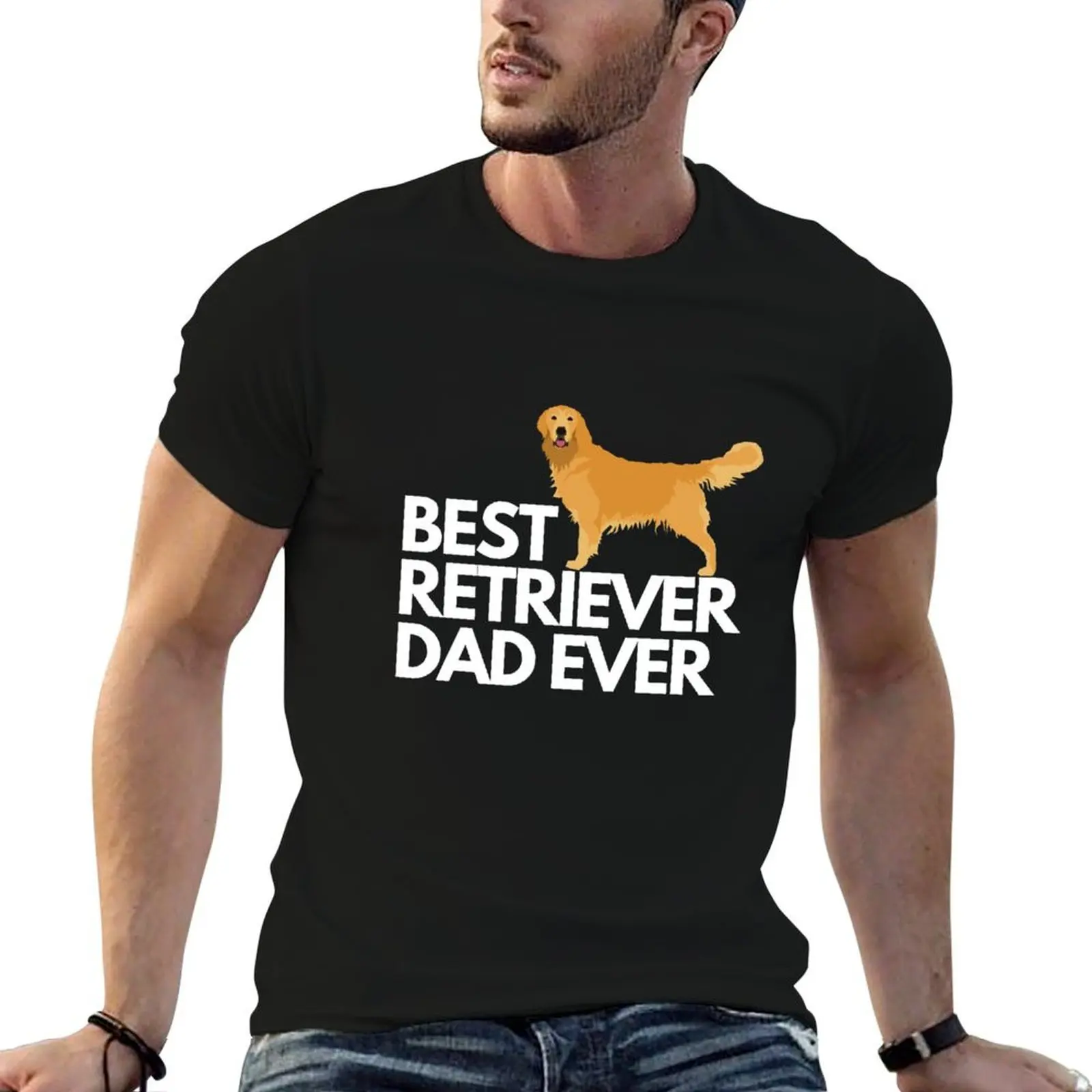Best golden retriever dad ever quote Funny retriever dad saying T-Shirt