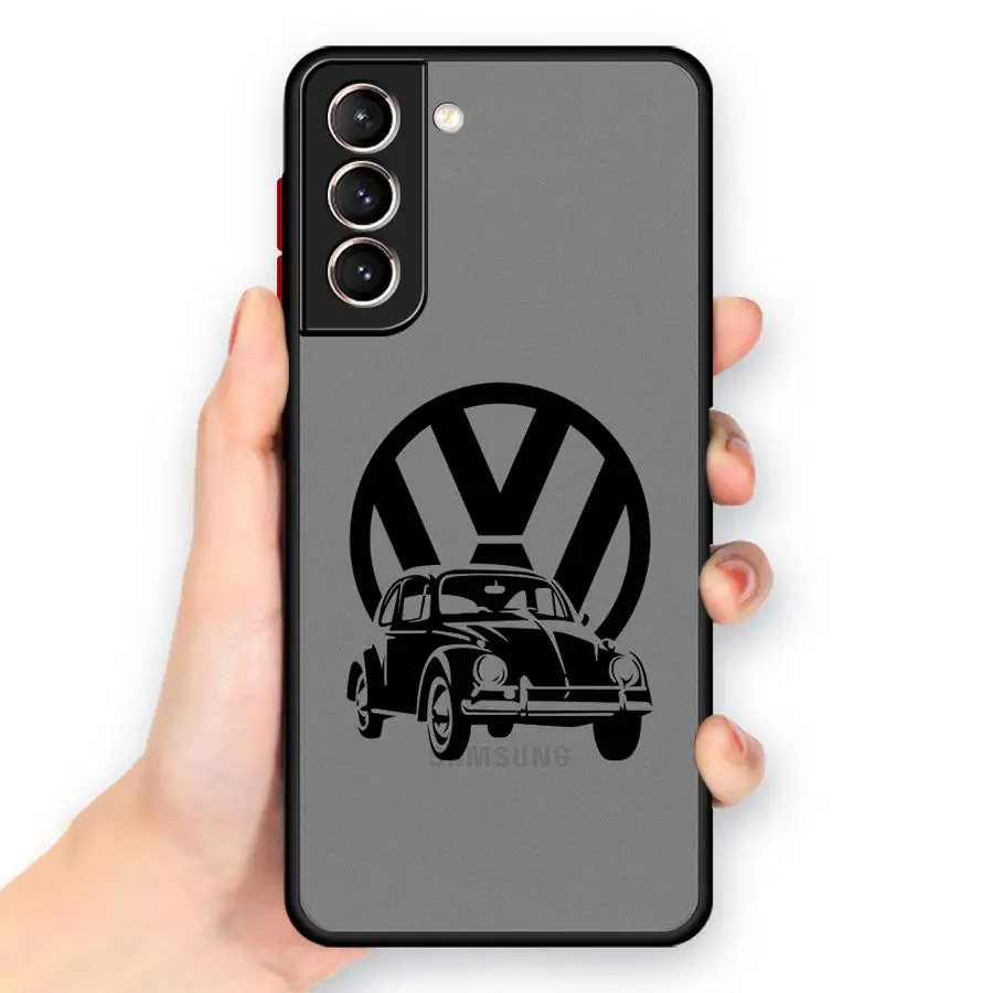 V-VW Cars Logo Phone Case for Samsung for Galaxy S25 S24 S23 Ultra S20 S24 FE S24 S22 Plus S23 S20 Ultra Cover