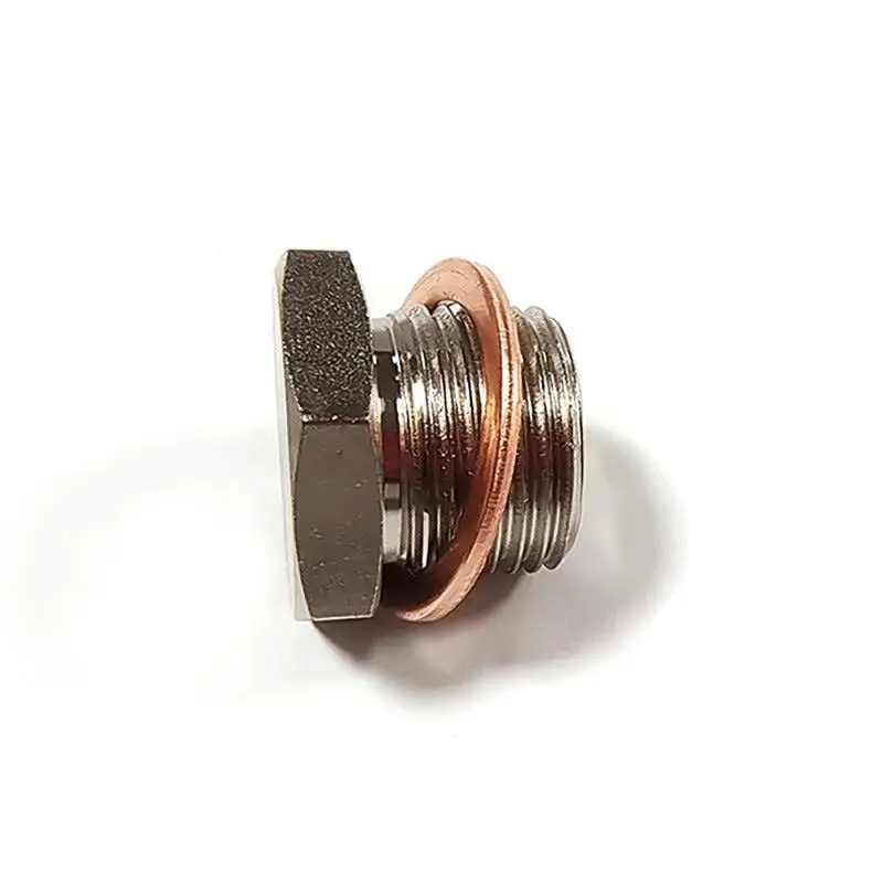 .New Sale.OD Exhaust Pipe Fitting Flathead Screws Lambda Converter O2 Oxygen Sensor Plug Universal Thread M18*1.5