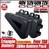 36v 52v 전기 자전거 60v 72v 삼각형 배터리 48v cham-rider 30 40ah 50ah 60ah 리튬 배터리 2000w 3000w ebike 액세서리 1