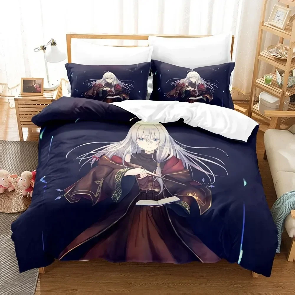 

The Journey of Elaina Bedding Set Anime 3d Duvet Cover Sets Comforter Bed Linen Twin Queen King Single Size Kids Gift Cartoon