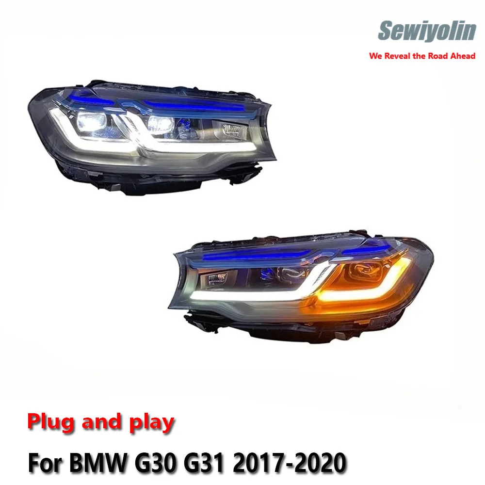 

Car Accessorie Lights For BMW G30 G31 G38 LED Headlight 2017-2021 5 Series 530i 525i M5 G38 Headlamp Front DRL Signal