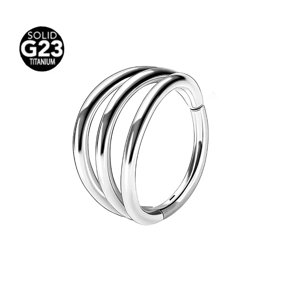 G23 Titanium Moon Septum Nose Ring