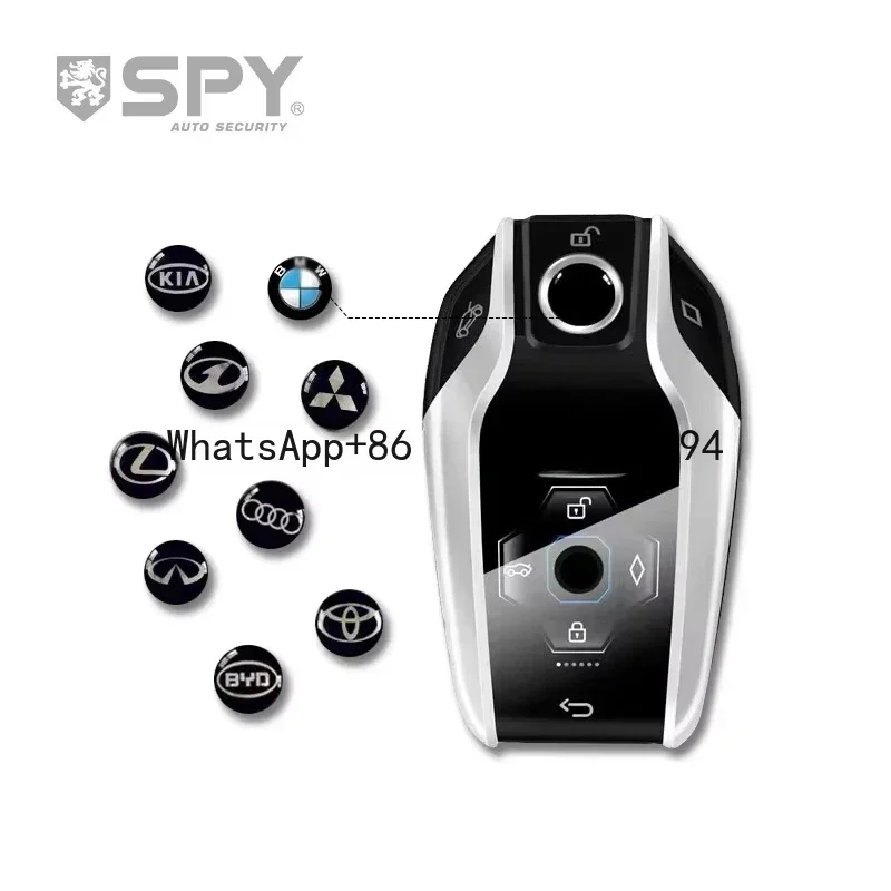 SPY إلكترونيات السيارات مفتاح ذكي عالمي Lcd bt إنذار السيارة عن بعد سهل التركيب مفتاح ذكي للسيارة