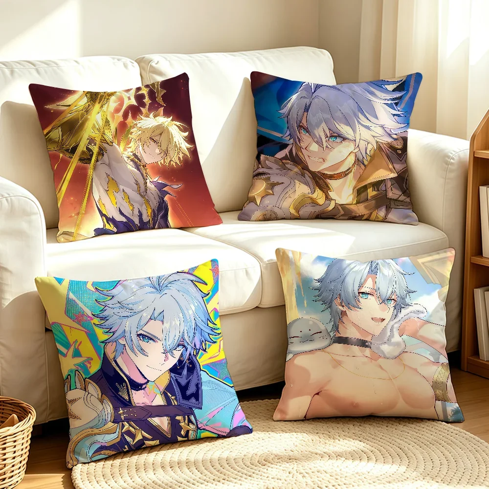 Phainon Honkai Star Rail cushion cover Bedding Office Cover Cushion Casual Couch Decor for Sofa Living Room Gift