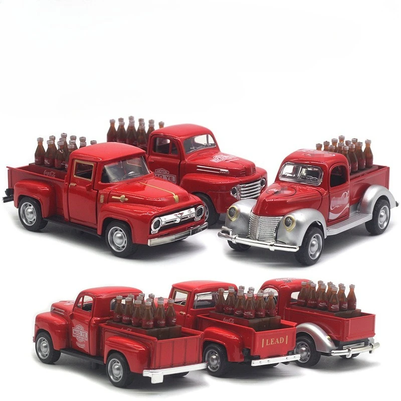 

1:32 Pickup Retro Vintage Car Alloy Simulation Model Sound and Light Children's Toy Gift
