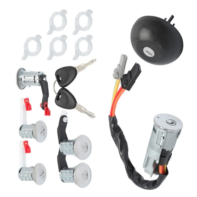 

Universall Ignition Switch Lock Core Assembly 7701471591 Car Ignition Steering Switch Barrel Lock Forrenault Opel 7701475696