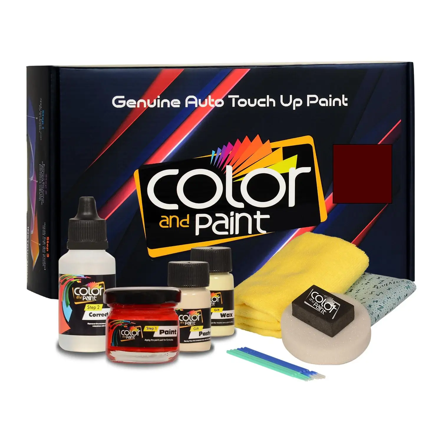 Color and Paint compatible with Cadillac Automotive Touch Up Paint - LASER RED - 4VU - Basic Care