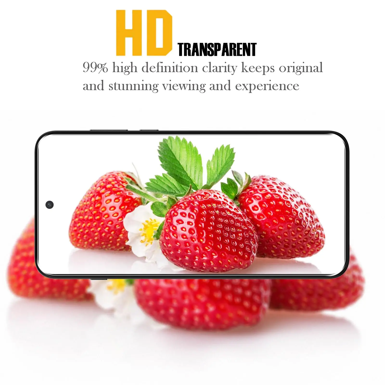 Displayschutzfolie für Oneplus Nord 5, gehärtetes Glas, HD 9H, transparent, klar, kratzfest – Detail 6