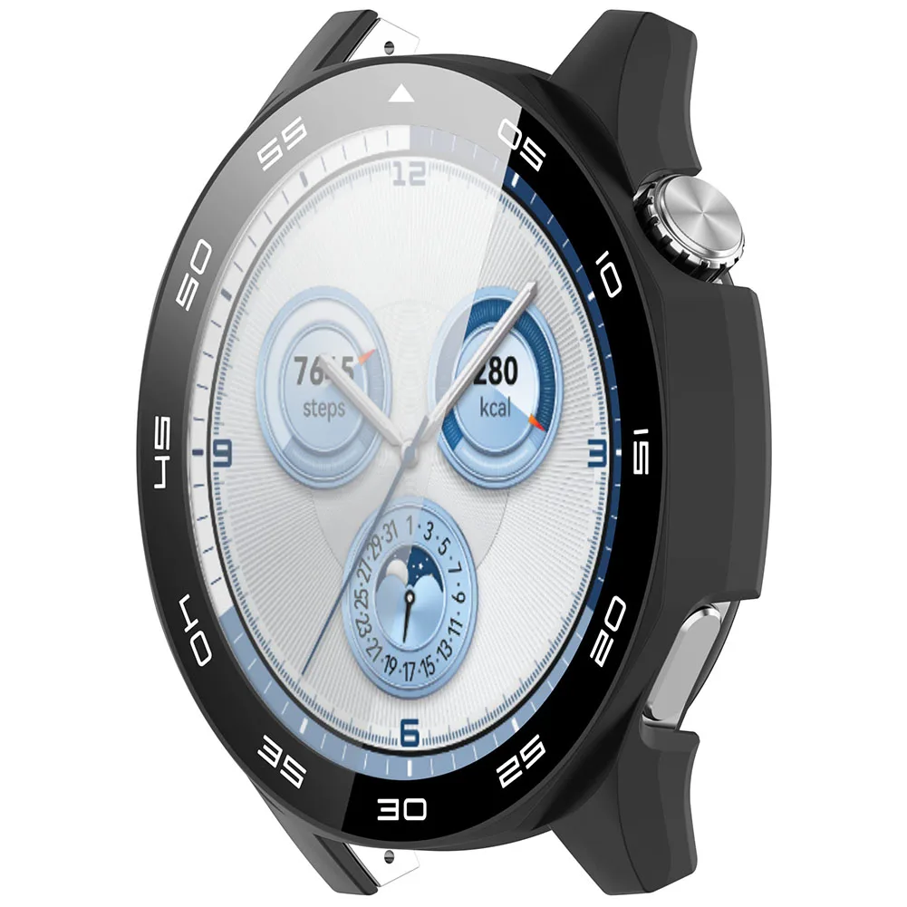 PC กระจกนิรภัย Anti-Fall ป้องกันกรณี Anti-Scratch นาฬิกาป้องกันหน้าจอสําหรับ Huawei Watch GT5 46 มม