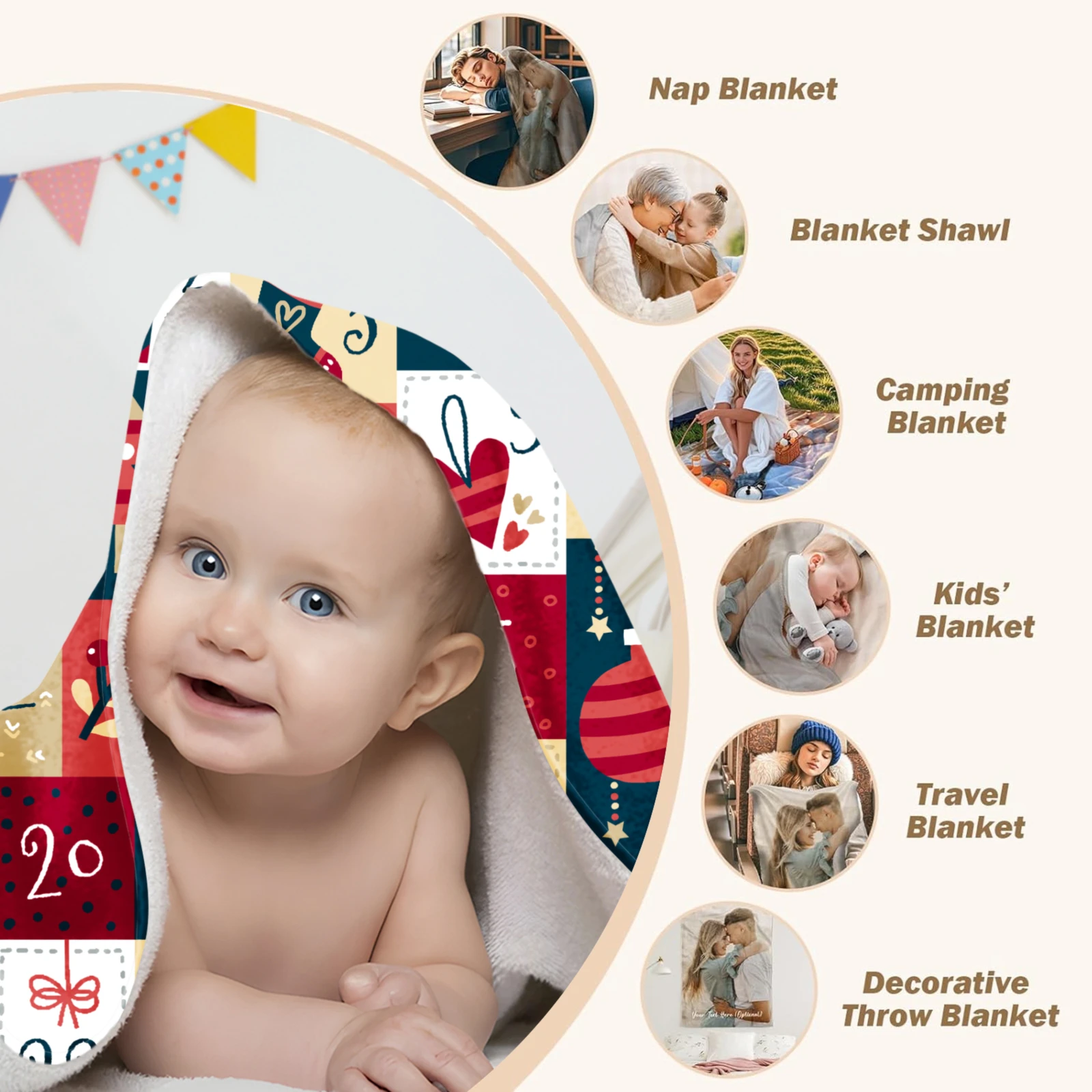 2026 Christmas Calendar Flannel Blanket Soft Blanket For Home Camping Nap Leisure Blankets Christmas Gifts For Bed Sofa Coach