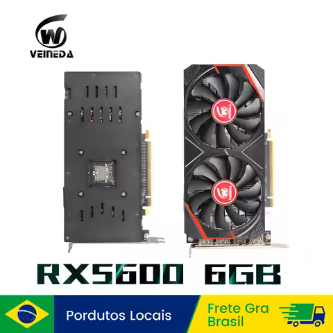 Veineda RX 5600 6GB Placa De Video Graphics Card GPU GDDR6 192-bit 7nm game Video Card rtx 5600 6gb Support Desktop CPU